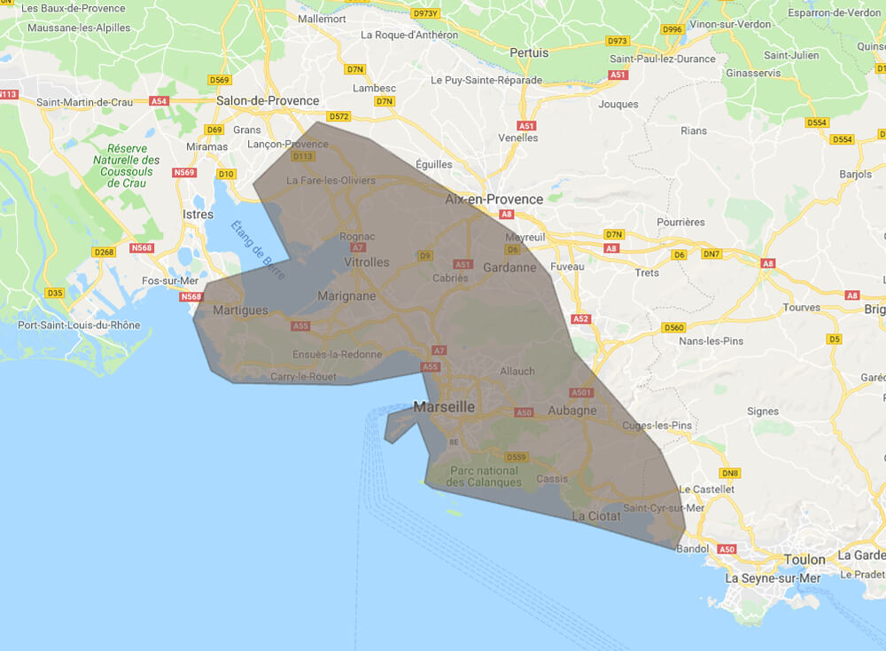 Le canal du secteur de Marseille