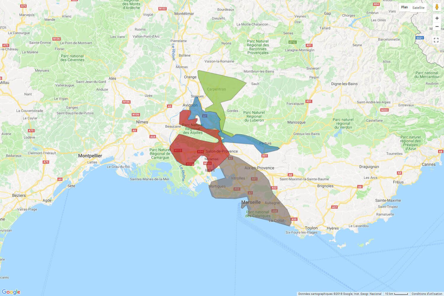 Les quatorze prises historiques de la Basse-Durance